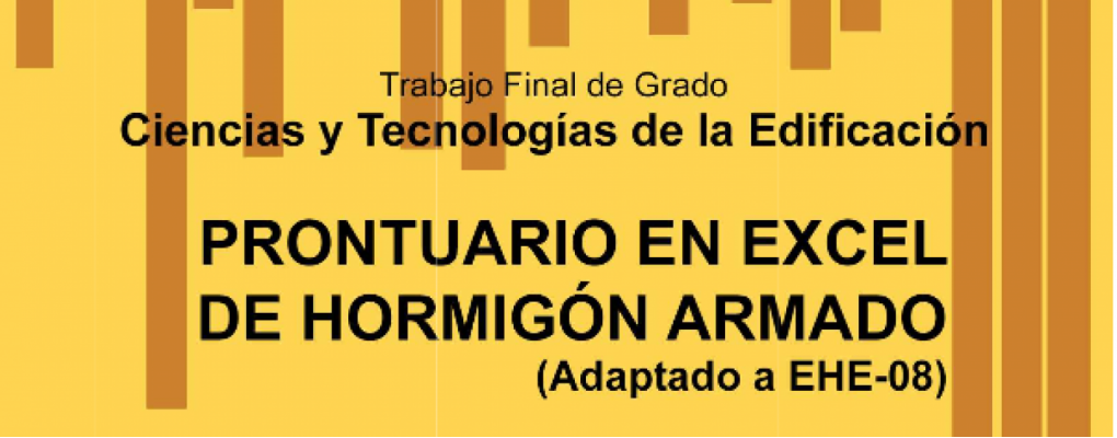 Prontuario en excel de hormigón armado (adaptado a EHE-08)