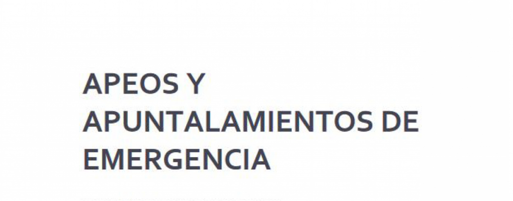 Apeos y apuntalamientos de emergencia