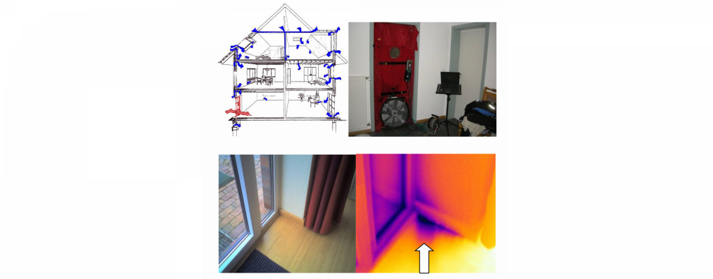 Práctica sobre estanqueidad en los edificios y eficiencia energética