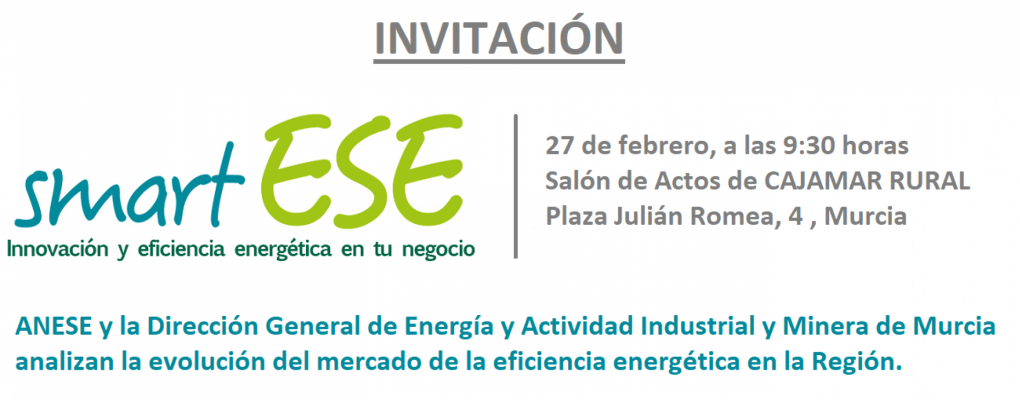 ANESE y la Dirección General de Energía de Murcia analizan la evolución del mercado de la eficiencia energética en la región
