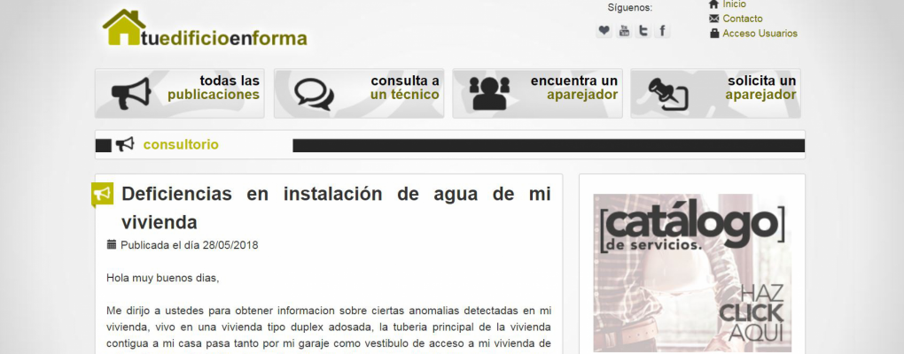 Responde consultas de ciudadanos en Tu edificio en forma
