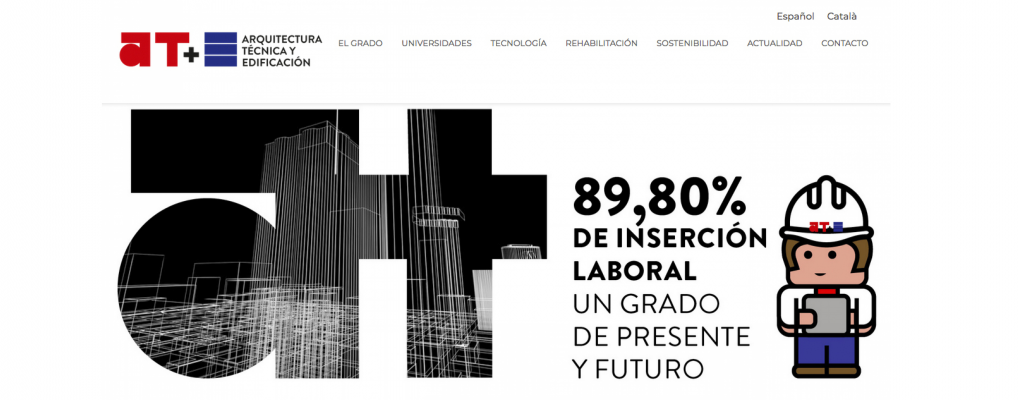 Nueva web ATE: Arquitectura Técnica y Edificación, una plataforma para los estudios universitarios