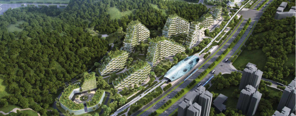 Diseñan la primera “ciudad bosque” para combatir la contaminación