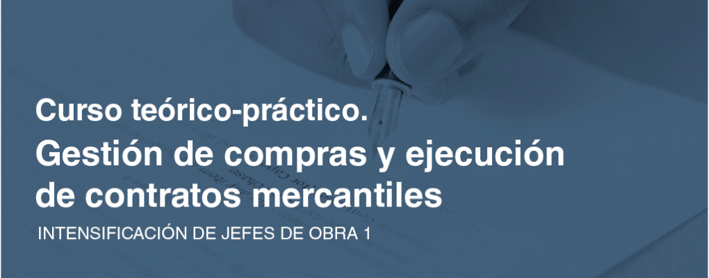 2ª ed. Intensificación de jefes de obra 1. Curso teórico - practico de gestión de compras y ejecución de contratos mercantiles