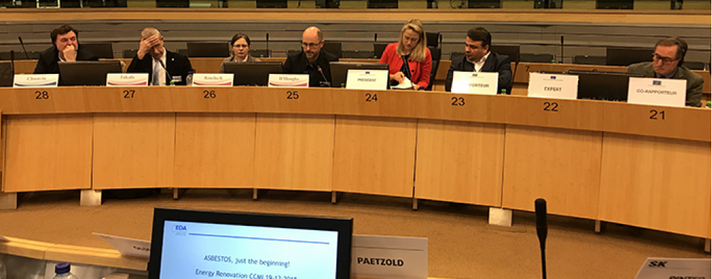 El informe “Trabajar con amianto en la renovación energética” de EESC ya está disponible