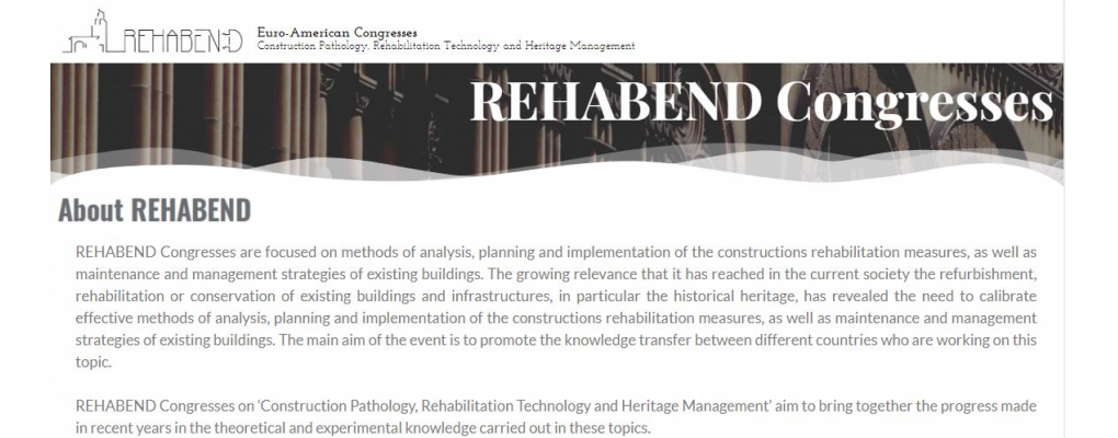 REHABEND 2020. 24 a 27 de marzo. Granada.