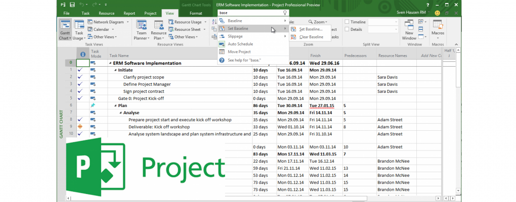 Iniciación a programación y control de proyectos con Microsoft Project