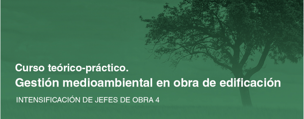 Intensificación de jefes de obra 4. Curso teórico-practico de Gestión medioambiental en obras de edificación