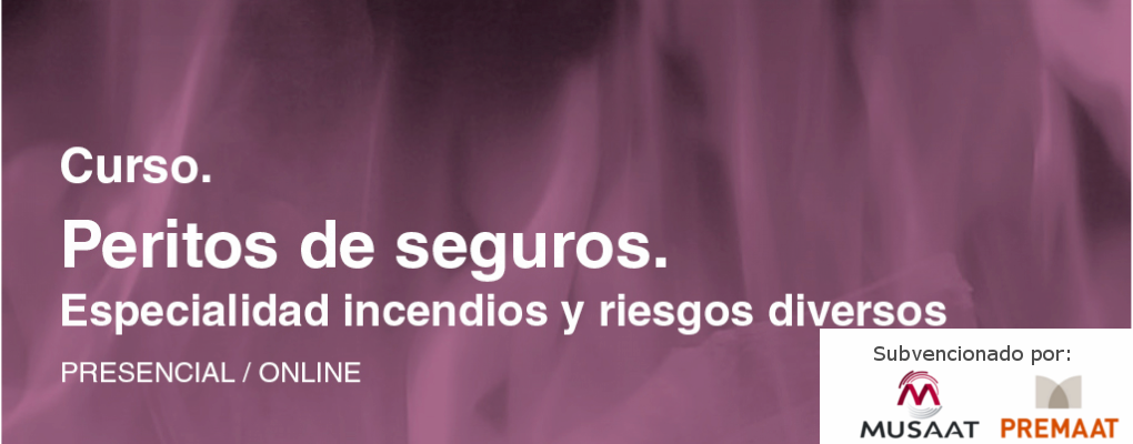 Curso. Peritos de seguros. Especialidad incendios y riesgos diversos. 3ª edición