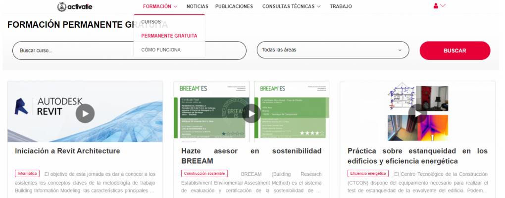 Activatie estrena una sección de formación permanente y gratuita