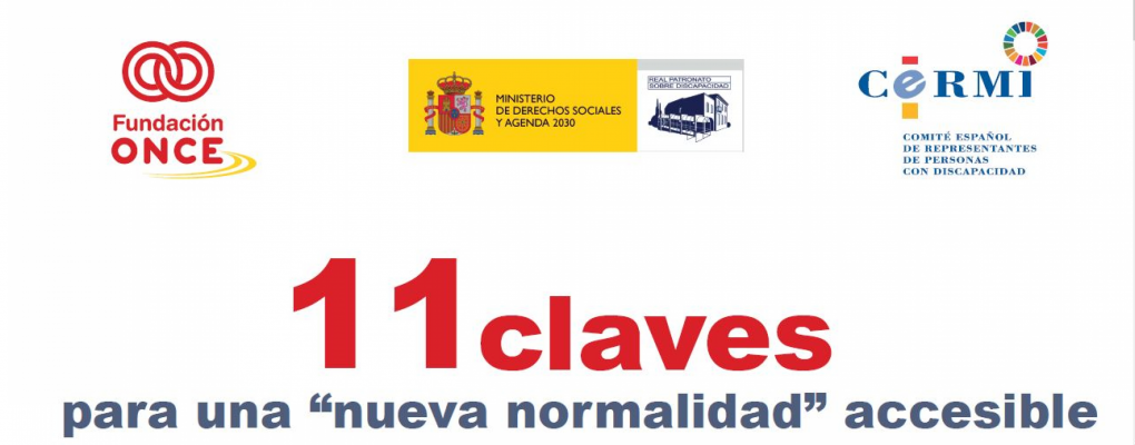 Editada la publicación "11 claves para una nueva normalidad accesible"