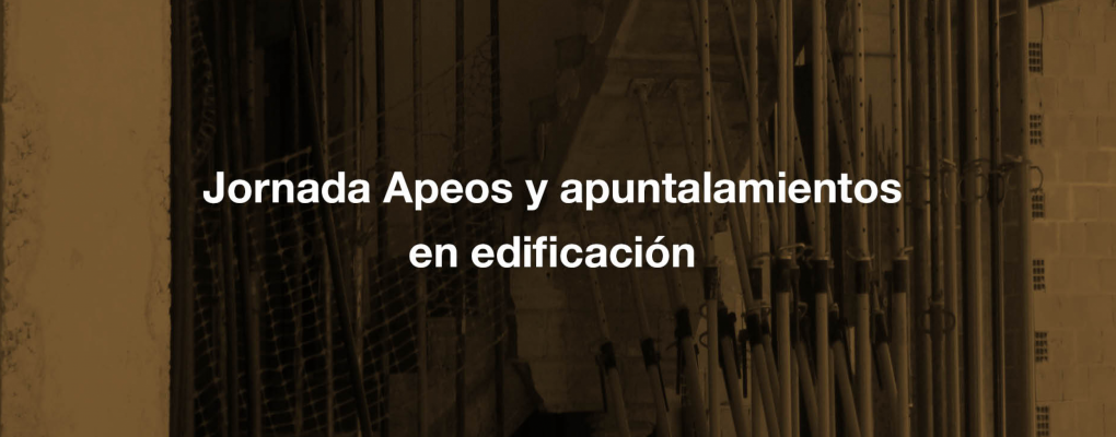 Jornada. Apeos y apuntalamientos en edificación