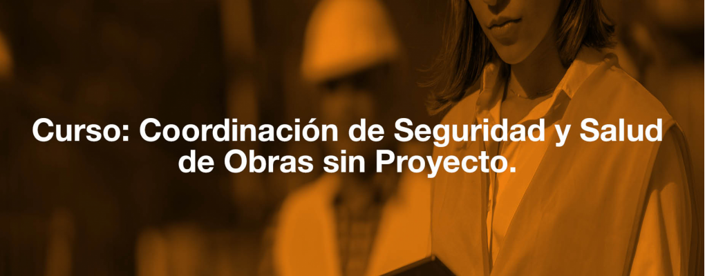 Curso Coordinación de Seguridad y Salud de Obras sin Proyecto.