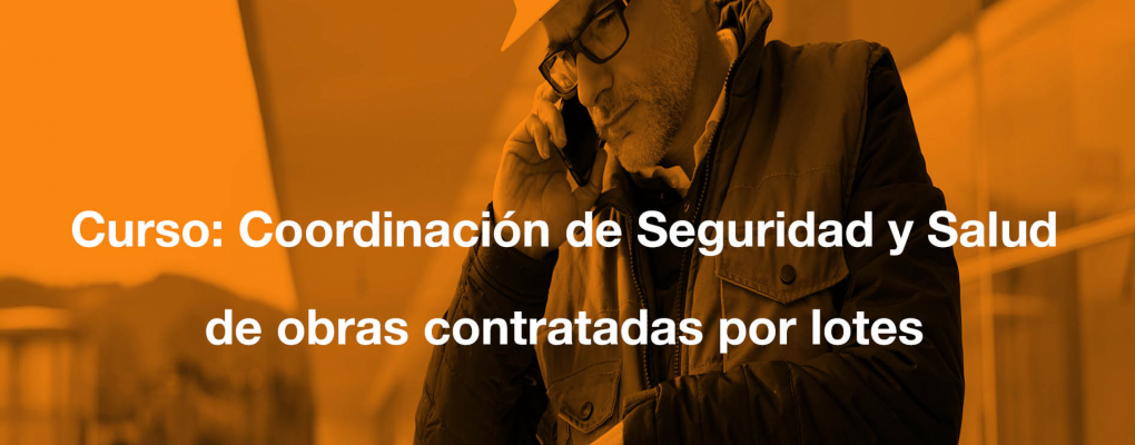 Curso Coordinación de Seguridad y Salud de obras contratadas por lotes