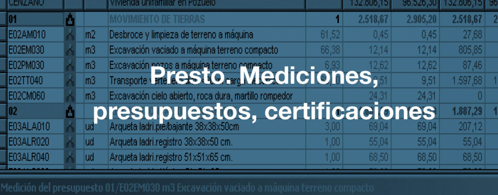 Presto. Mediciones, presupuestos, certificaciones. 8ª edición