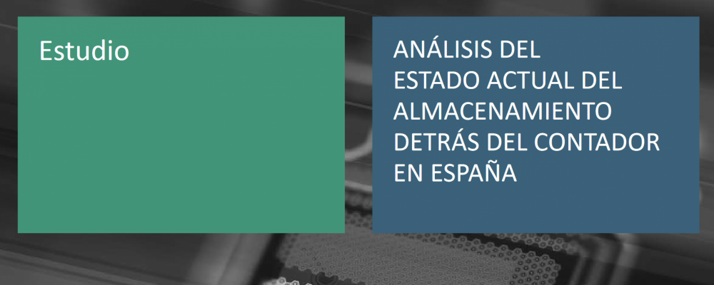 Análisis del estado actual del almacenamiento detrás del contador en España