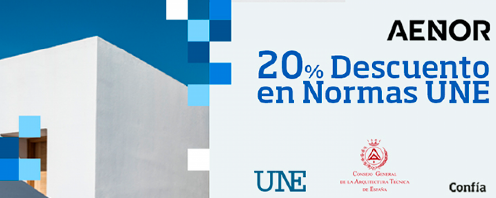 20% de descuento en la compra de normas UNE