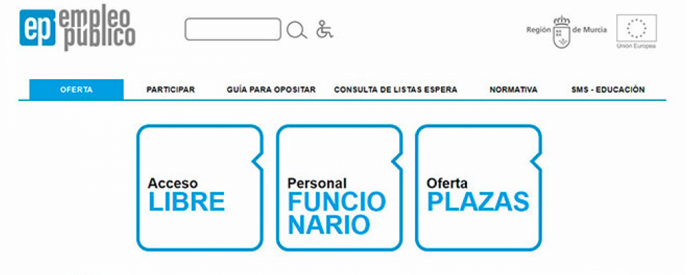 La oferta de empleo público de la CARM incluye 5 plazas de Arquitecto Técnico