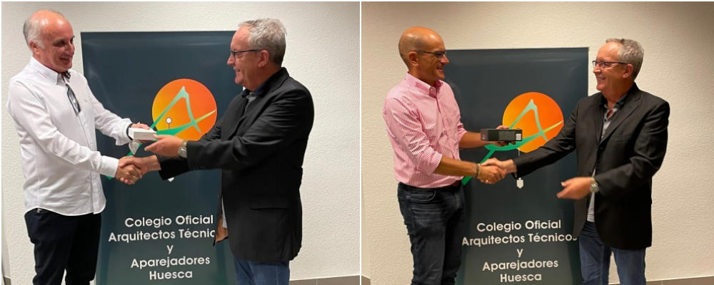 Doble entrega de premios a colegiados del Coaat Huesca, de la I Edición de los Premios de Fotografía