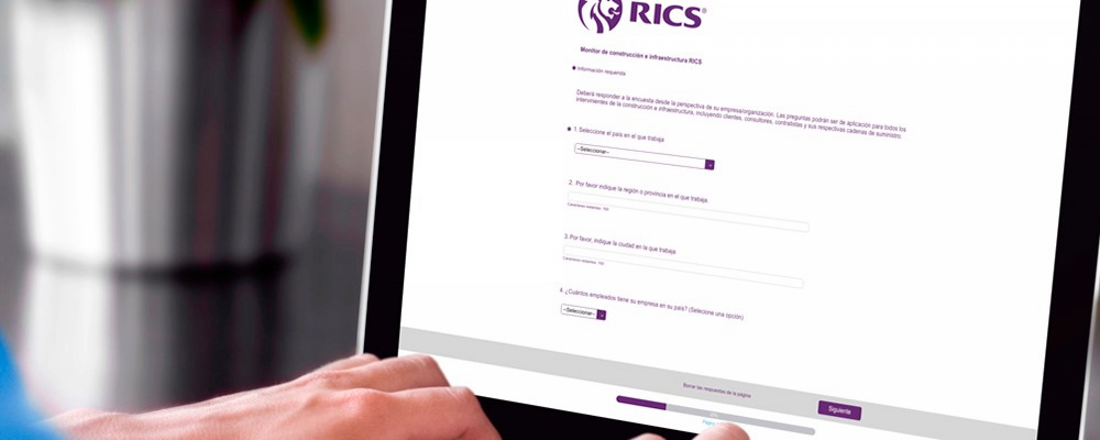 Encuesta RICS y CGATE para el tercer informe trimestral de diagnóstico sobre la construcción en España