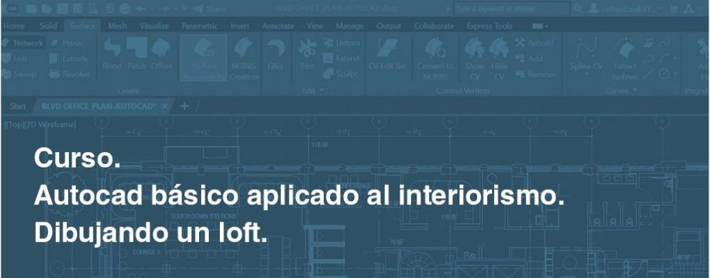 Autocad básico aplicado al interiorismo. Dibujando un loft