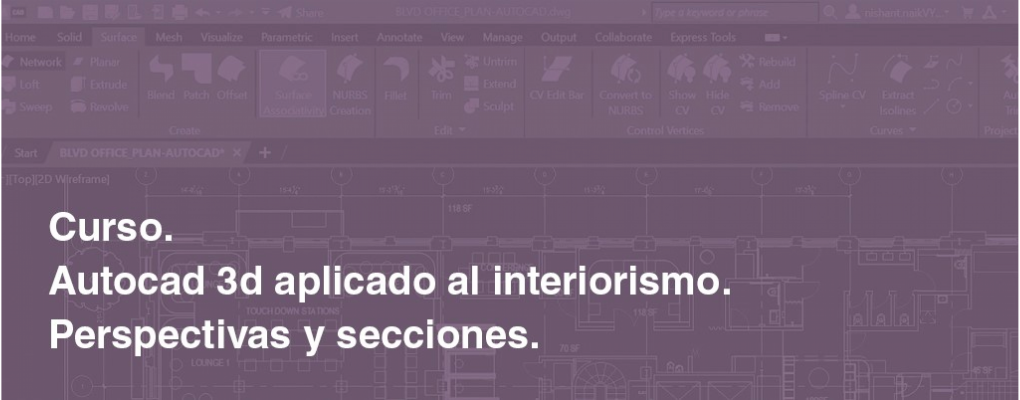 Autocad 3D aplicado al interiorismo. Perspectivas y secciones.