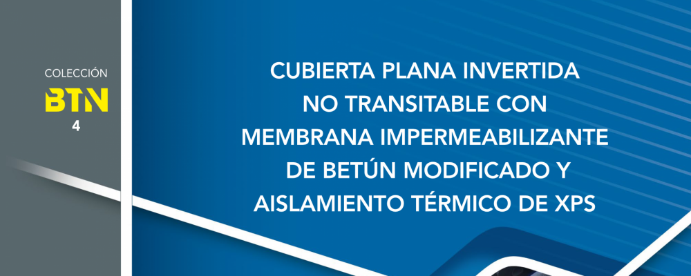 Cubierta plana invertida no transitable. Biblioteca de Técnicos Nóveles. Fundación Musaat. BTN 4