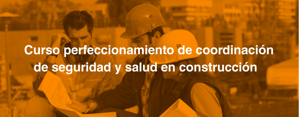 Curso perfeccionamiento de coordinación de seguridad y salud en construcción