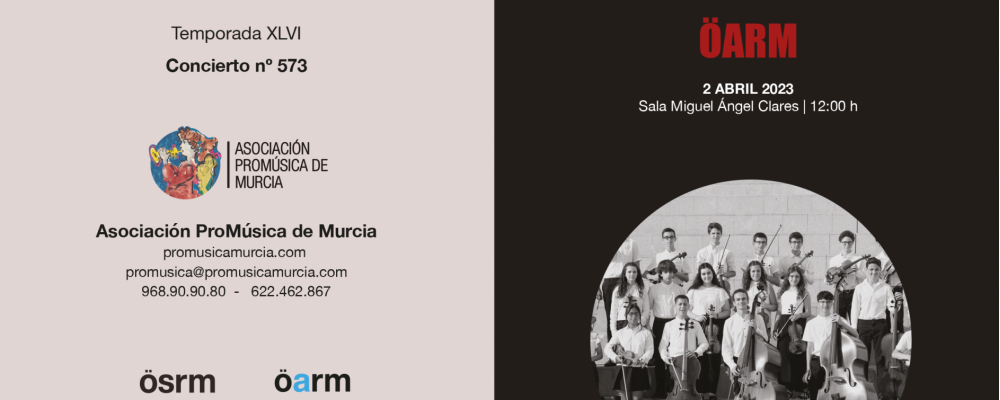 Concierto gratuito de OARM en Auditorio Víctor Villegas para los socios de la Asociación ProMúsica