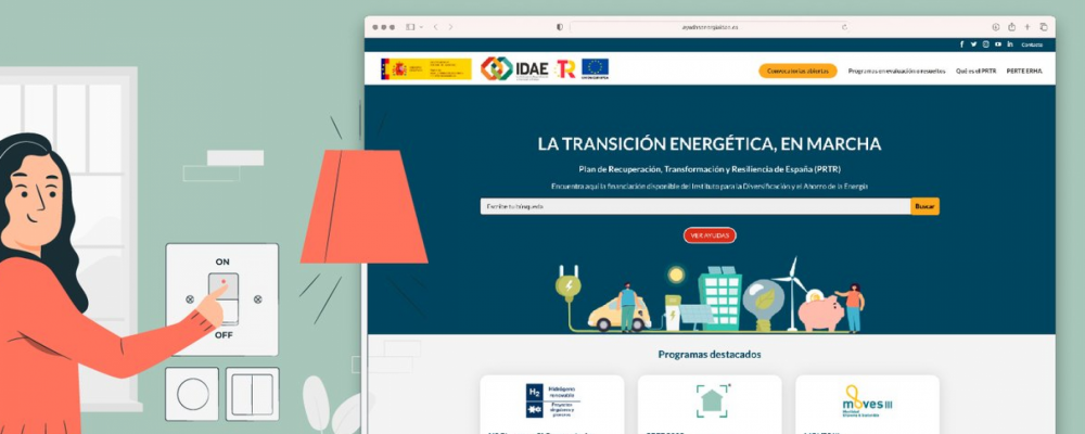 IDAE lanza un nuevo portal con las líneas de ayuda en materia de energía del Plan de recuperación