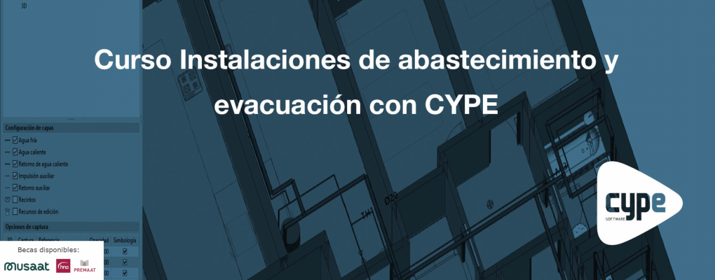 Curso Instalaciones de abastecimiento y evacuación con CYPE