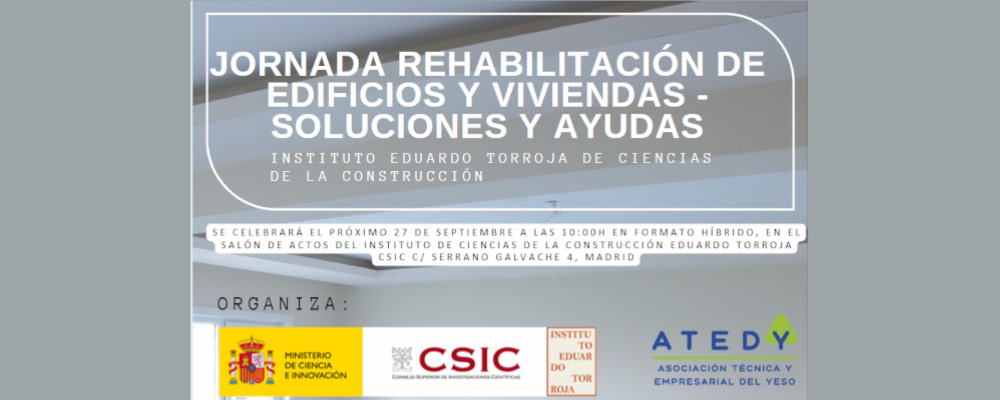 Jornada Rehabilitación de edificios y viviendas – soluciones y ayudas