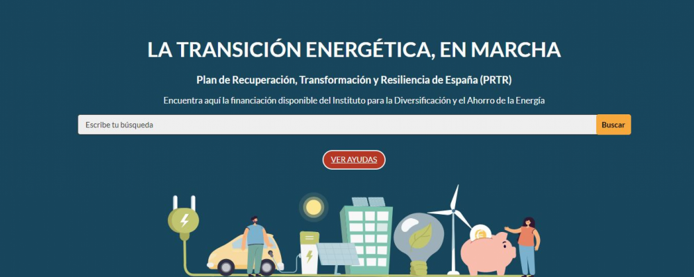 Web de ayudas destinadas al ahorro de energía del IDAE