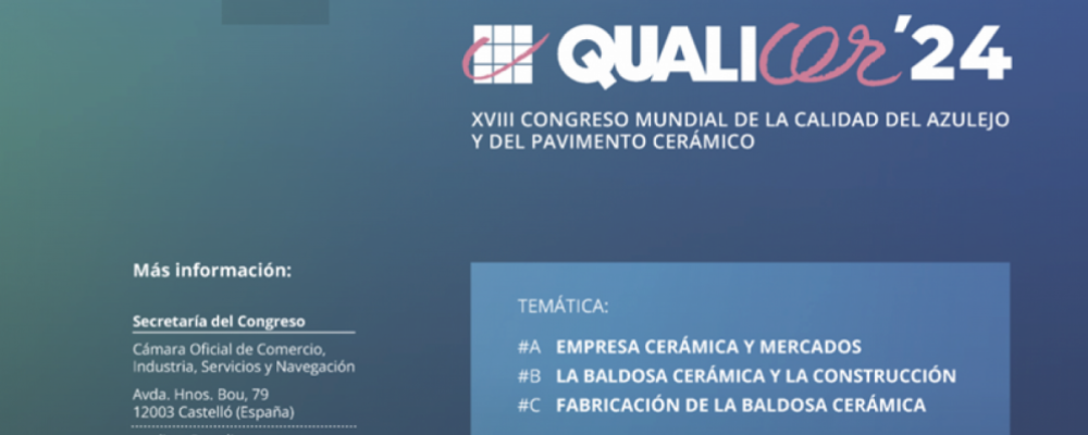 QUALICER 2024 Castellón, 5 y 6 de marzo. Inscripción a precio reducido hasta el 15 de enero.