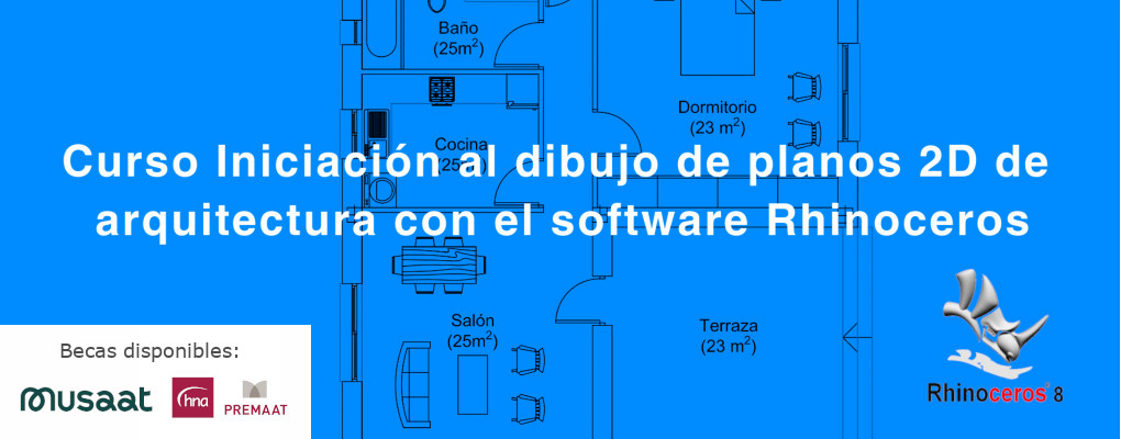 Curso Iniciación al dibujo de planos 2D de arquitectura con el software Rhinoceros