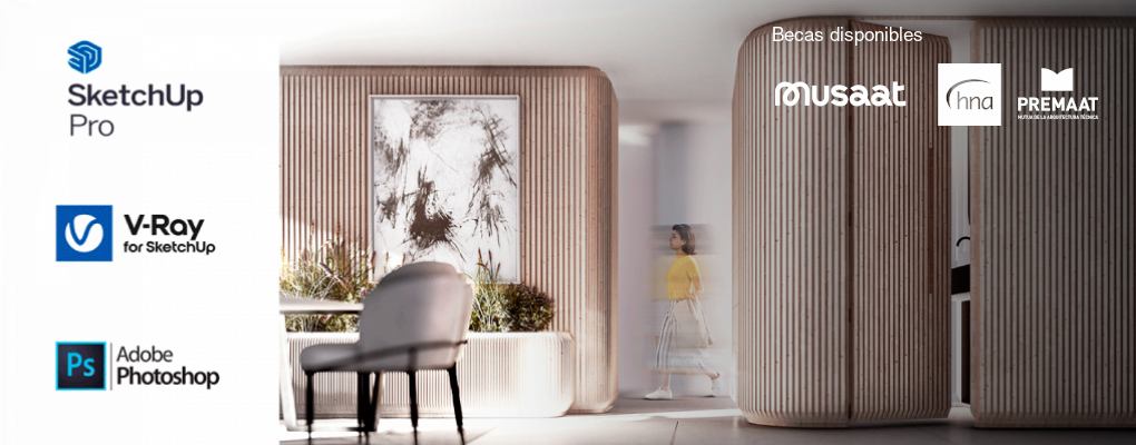 Arquitectura interior. Modelado y renderizado de espacios