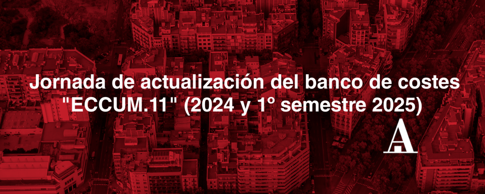 Vídeo de la Jornada de actualización del banco de costes "ECCUM.11 (2024 y 1º semestre 2025)