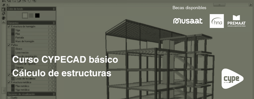 Curso CYPECAD básico. Cálculo de estructuras. 