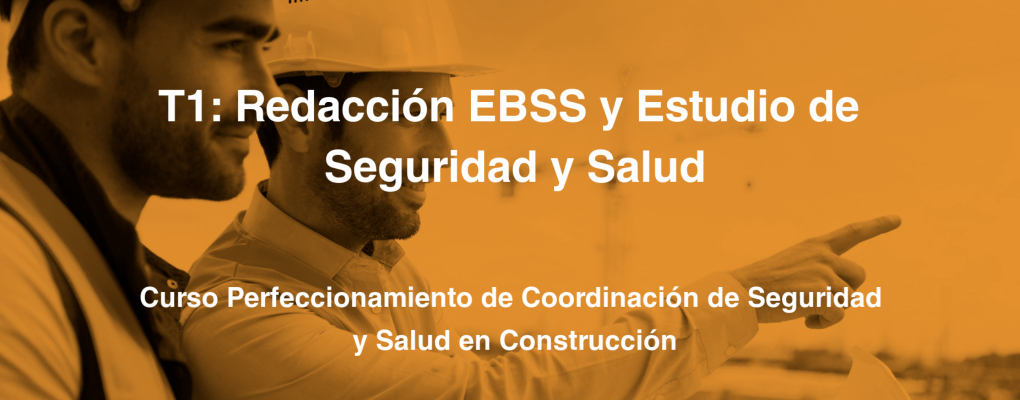 T1. Redacción EBSS y Estudio de Seguridad y Salud. 