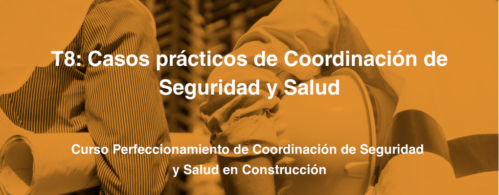 T8. Casos prácticos de Coordinación de Seguridad y Salud