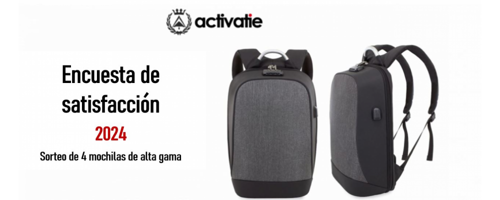 ¡Consigue una mochila por cumplimentar nuestra encuesta!