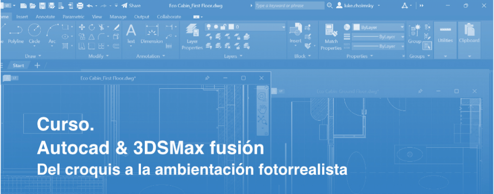 Autocad & 3DMAX fusión. Del croquis a la ambientación fotorrealista