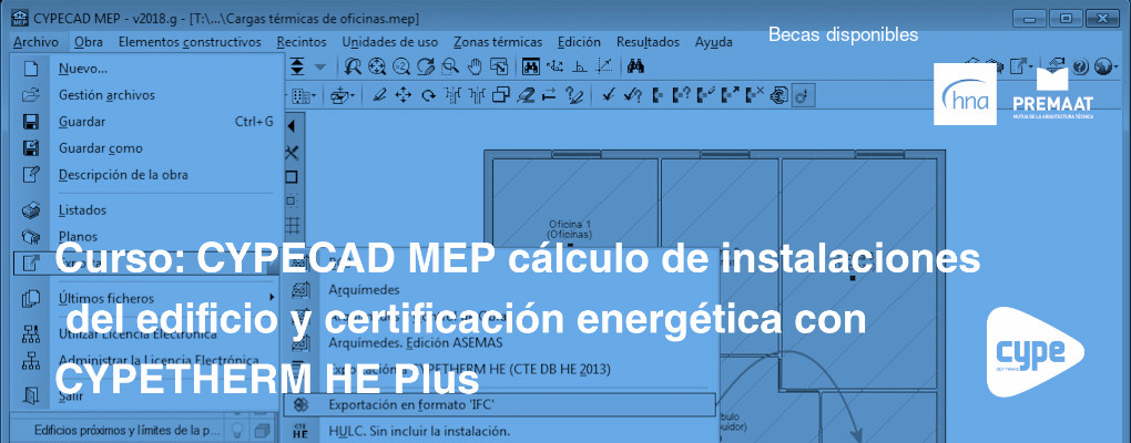 Curso: CYPECAD MEP cálculo de instalaciones del edificio y certificación energética con CYPETHERM HE Plus
