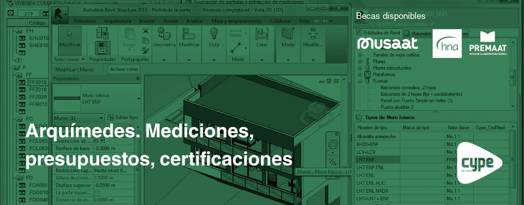 Curso. Arquímedes. Mediciones, presupuestos, certificaciones