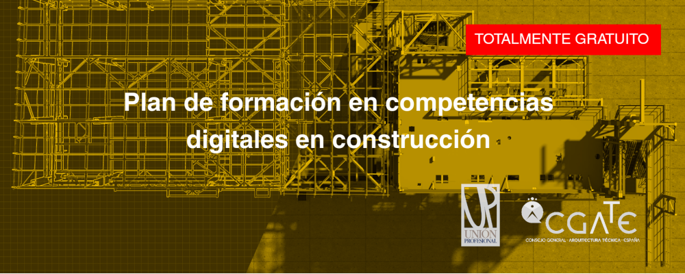 Hasta el lunes aprovecha esta oportunidad y preinscríbete en el curso gratuito en competencias digitales en construcción organizado por el CGATE y Unión Profesional
