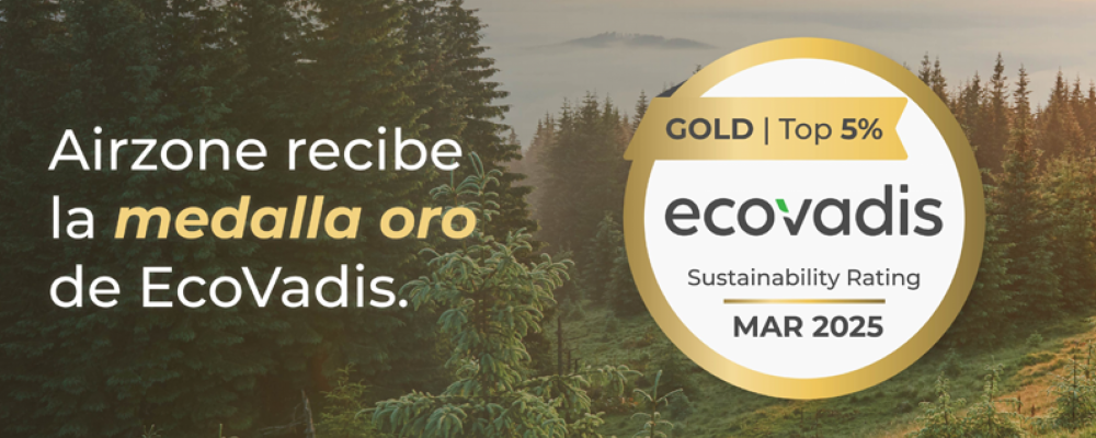 Airzone recibe la medalla de oro de EcoVadis