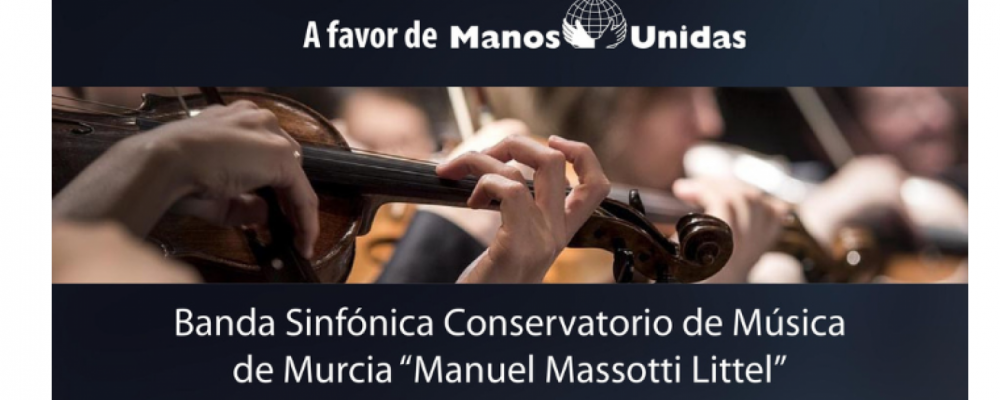 El Teatro Romea acoge un concierto benéfico de la Banda Sinfónica del Conservatorio Superior de Música de Murcia a favor de Manos Unidas