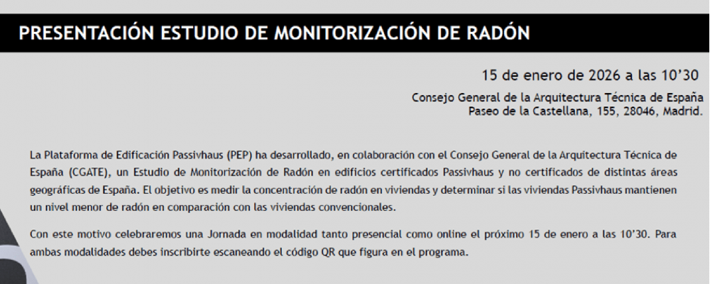 Presentación del Informe de Monitorización de Radón