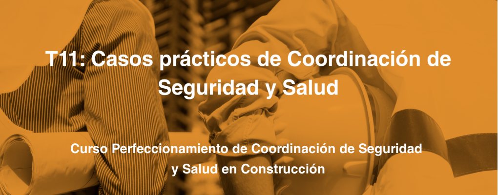 T11: Casos prácticos de Coordinación de Seguridad y Salud