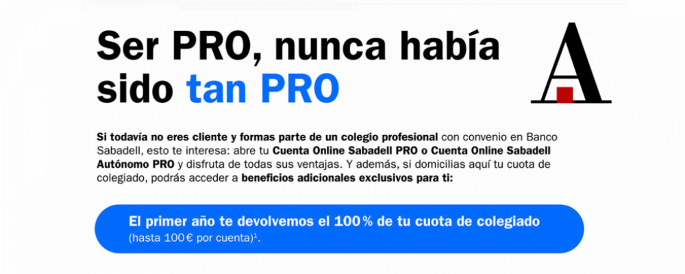 Prórroga Cuenta online PRO nuevos clientes hasta el 17/06/2026